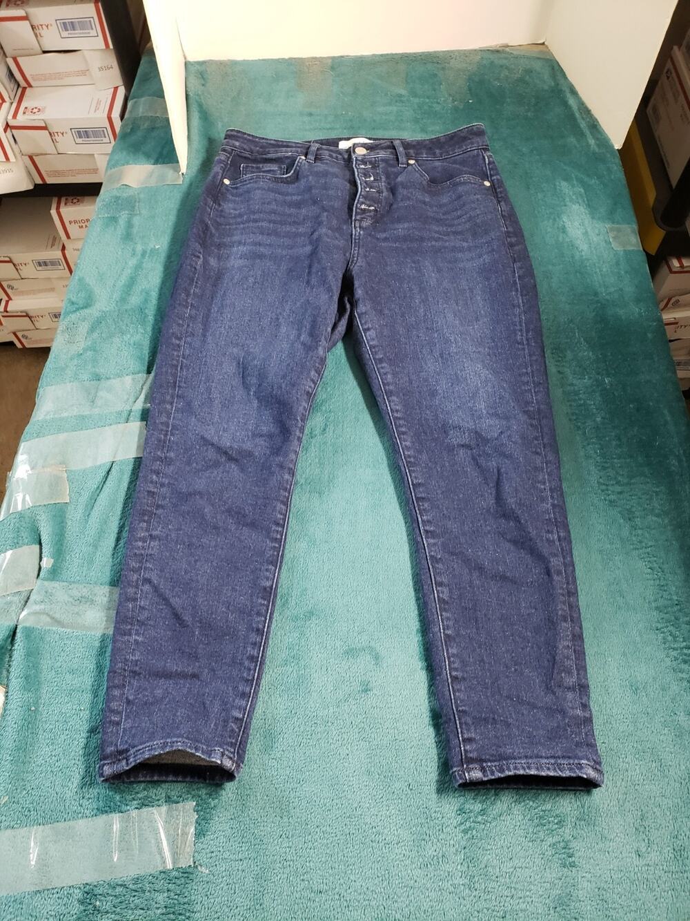 Loft Jeans Size 30 Petite Womens Blue Pants Denim Mid Rise Cropped Capri Ankle